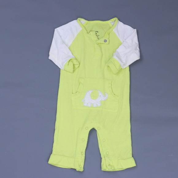 Silkberry Baby Unisex Green | White Long Sleeve Outfit size: 3-6 Months - Picture 1 of 2